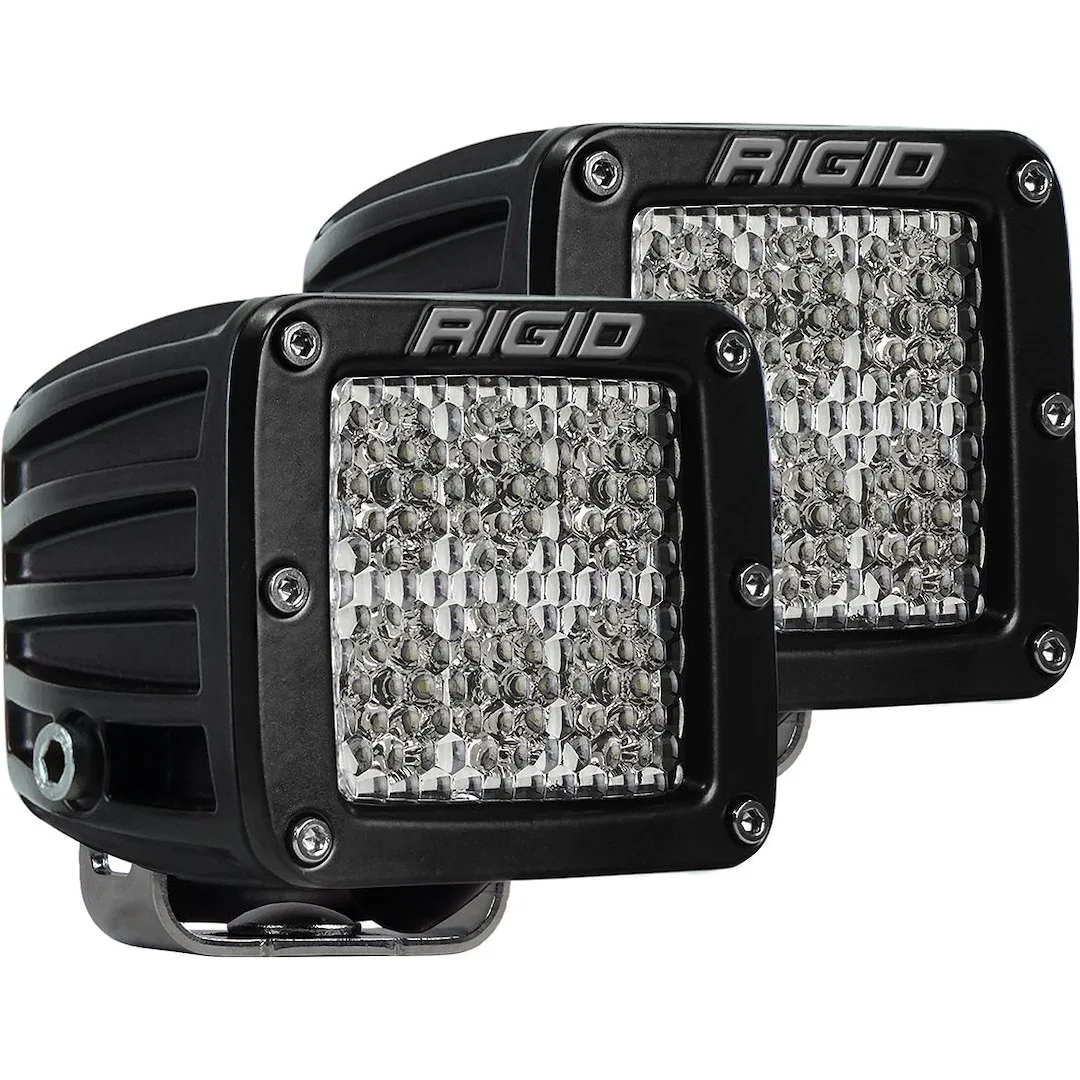 502513 – RIGID IND Driving/ Fog Light, LED Bulb 6 LED Clear Bulb 3-3/16 Inch Square 42 Watt Bulbs Amp Draw 3.14 AMP D...